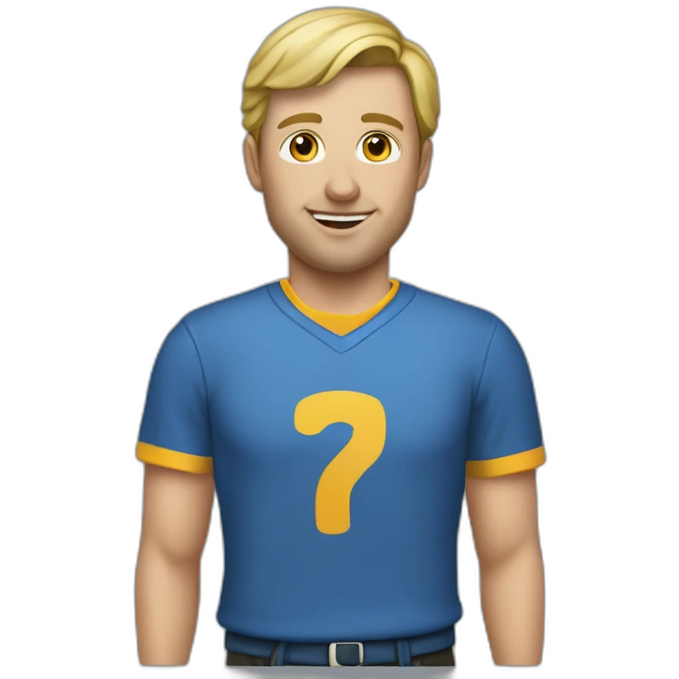 Thibault van achter emoji
