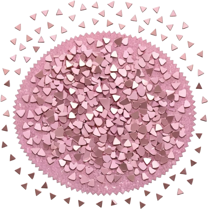 glitter flor rosa claro emoji