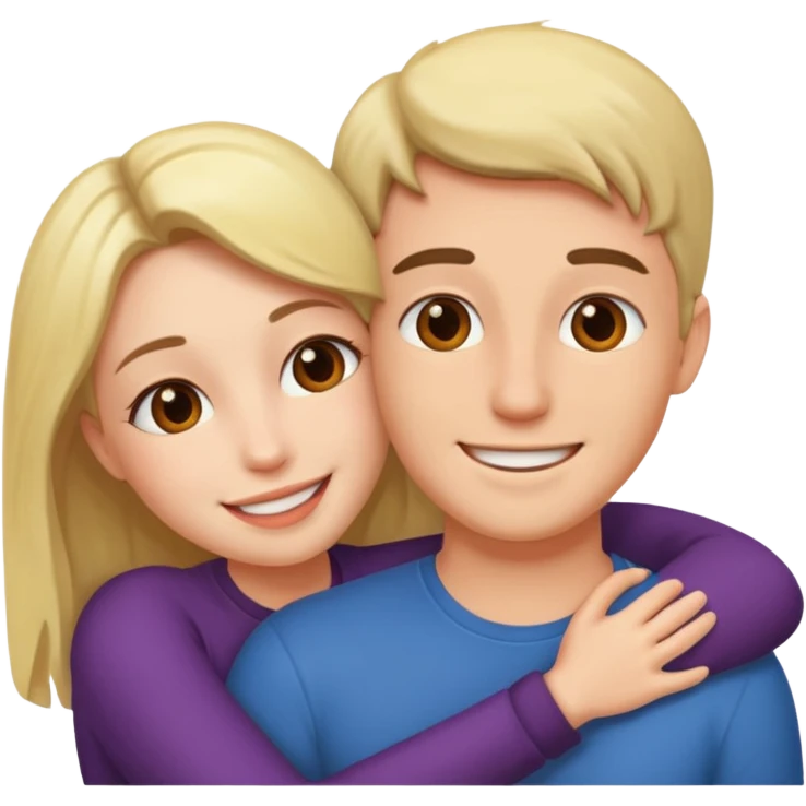 Two people making love emoji