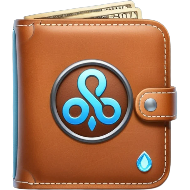 friendly wallet with Polkassembly logo and glowing link icon indicating wallet connection to Polkassembly emoji