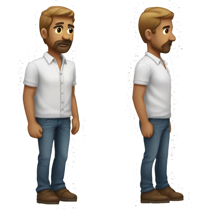 Hombre durmiemo con camisa roja  emoji