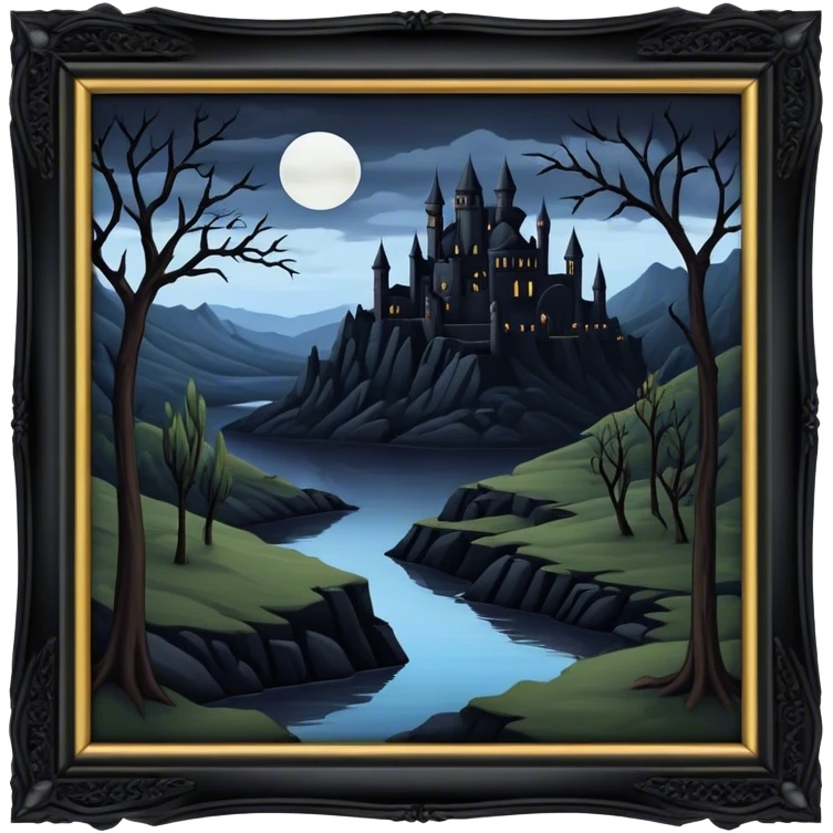 renaissance dark goth landscape emoji