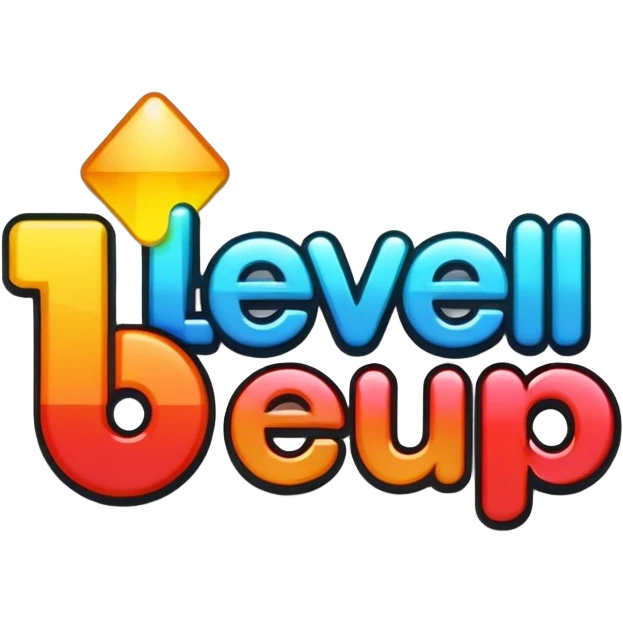 A sticker saying level up  emoji