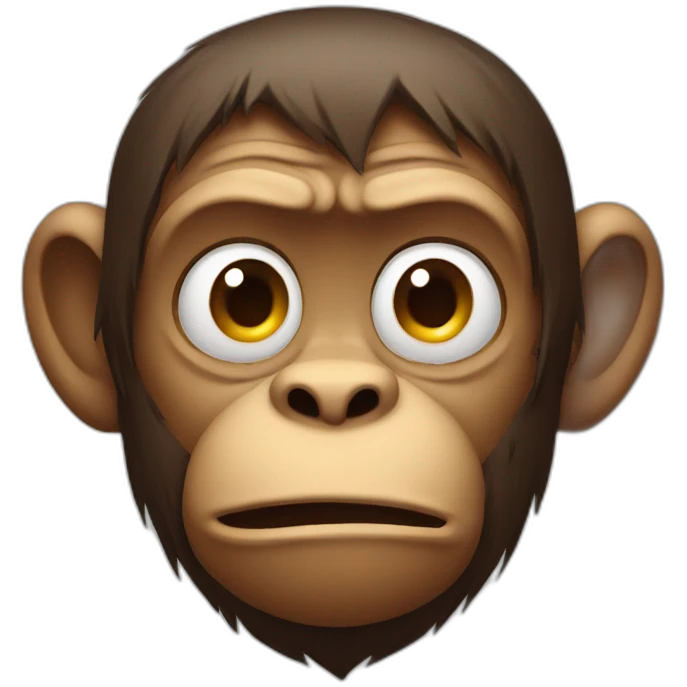 FRUSTRATED MONKEY MAN emoji