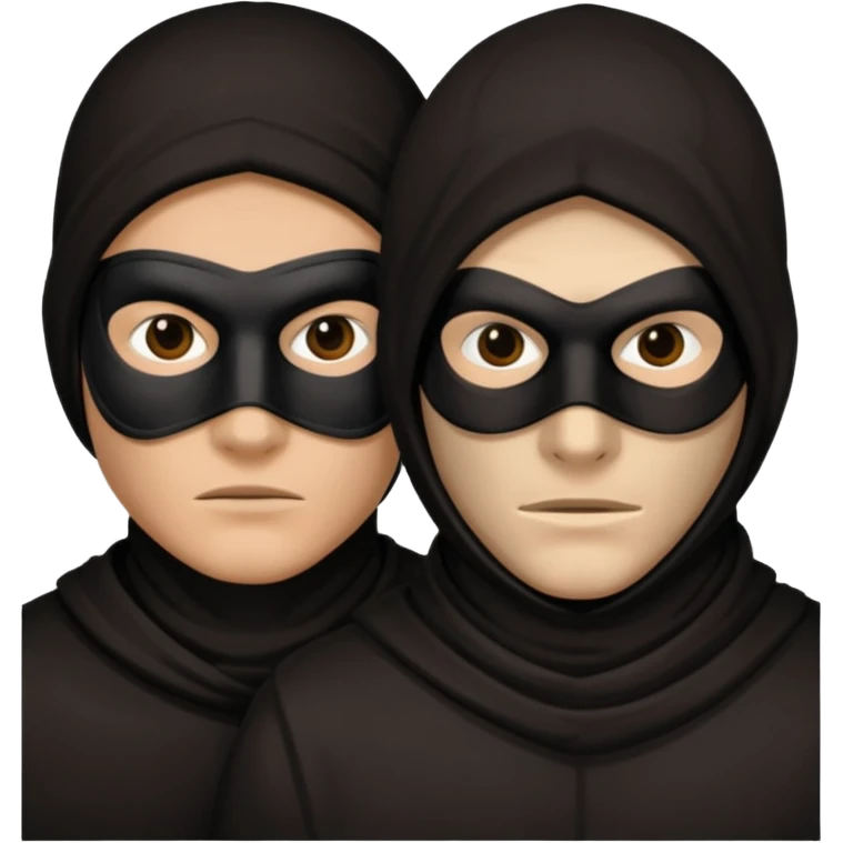 two robbers only face emoji