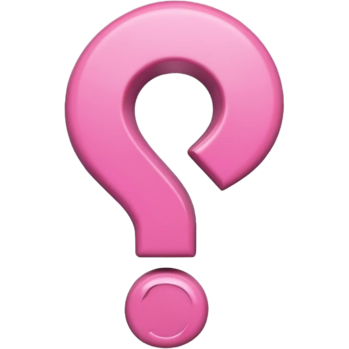 pink question  emoji