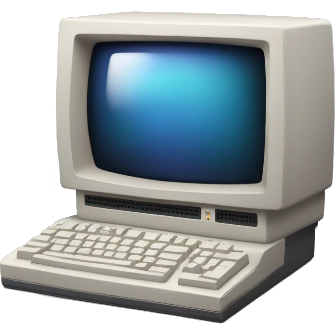 80's computer emoji