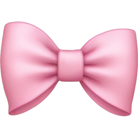A baby pink bow  emoji