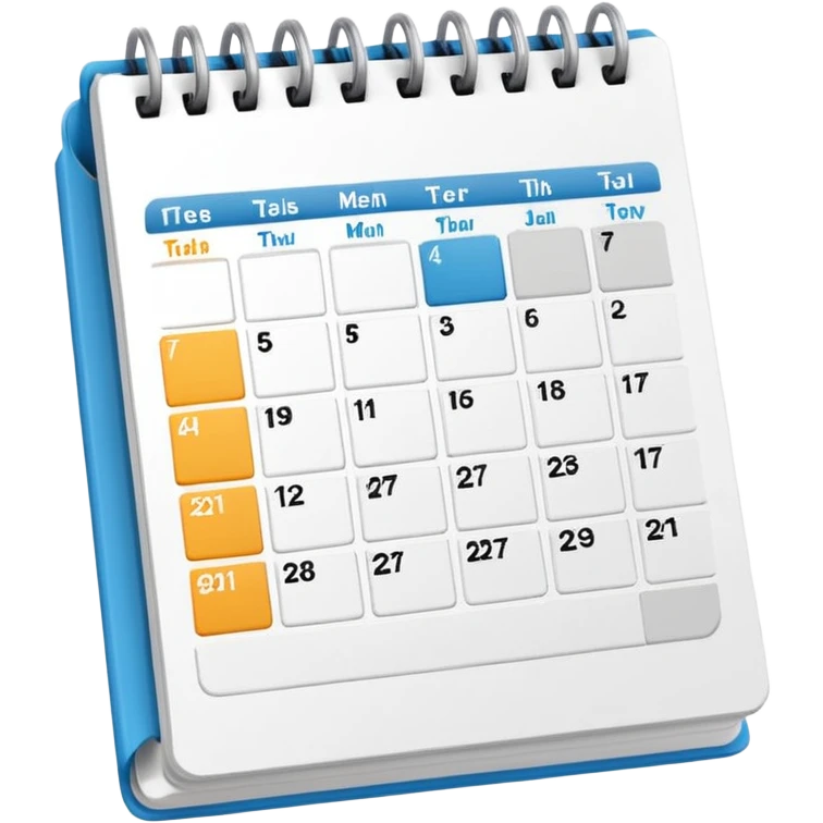 calendar week emoji