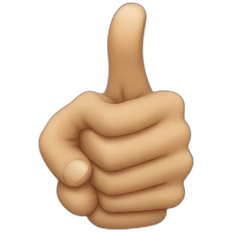 Pointing finger emoji