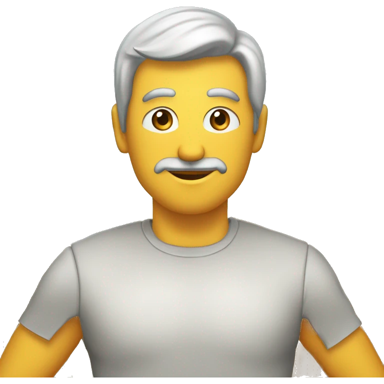 turuncu saçlı saçları orta boyutlu yanları tıraşlı saçları yukarı doğru bir adam çilleri var sakalı yok bıyığı yok  emoji