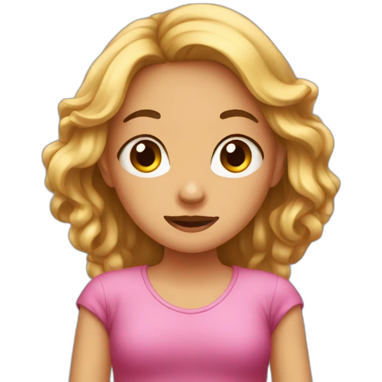 Girl on her period emoji