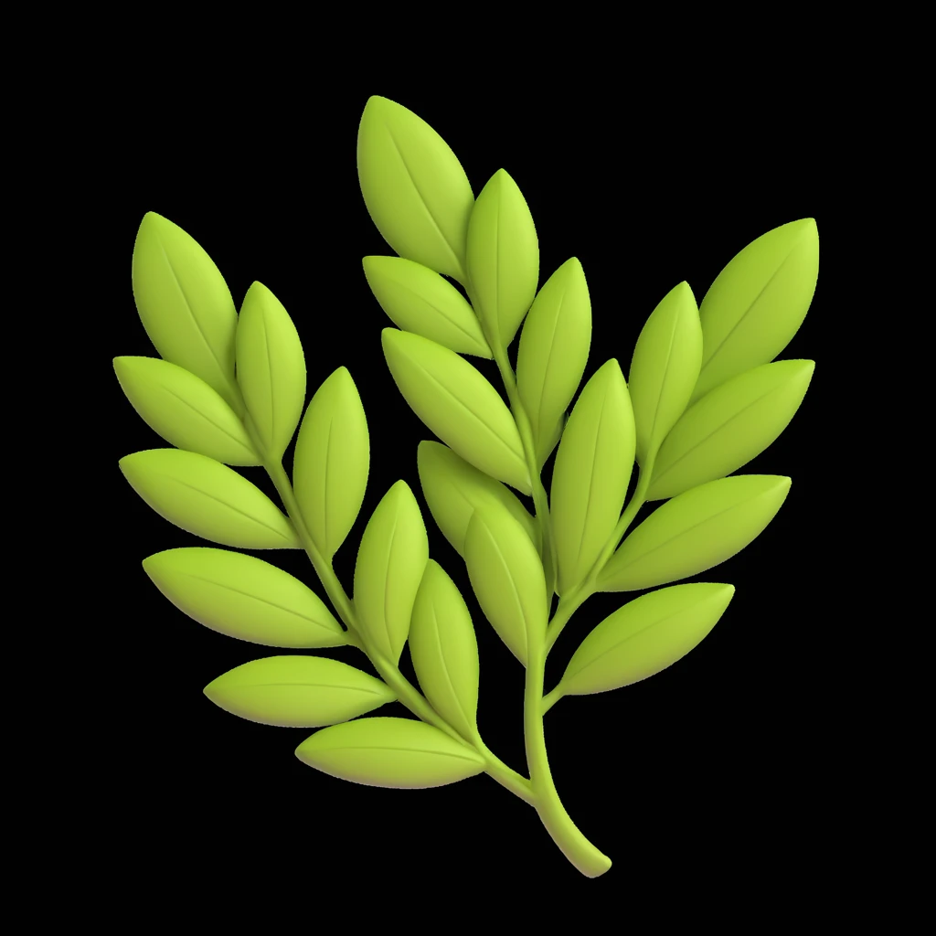 Лавровий лист accent background  emoji