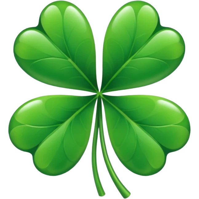 Black four  clover emoji