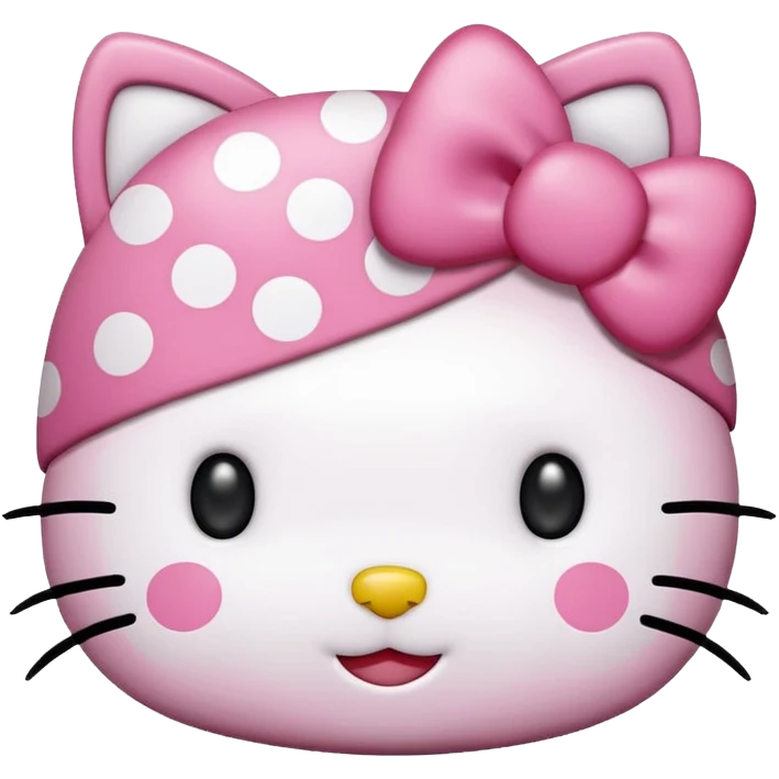 Hello Kitty de puntitos emoji