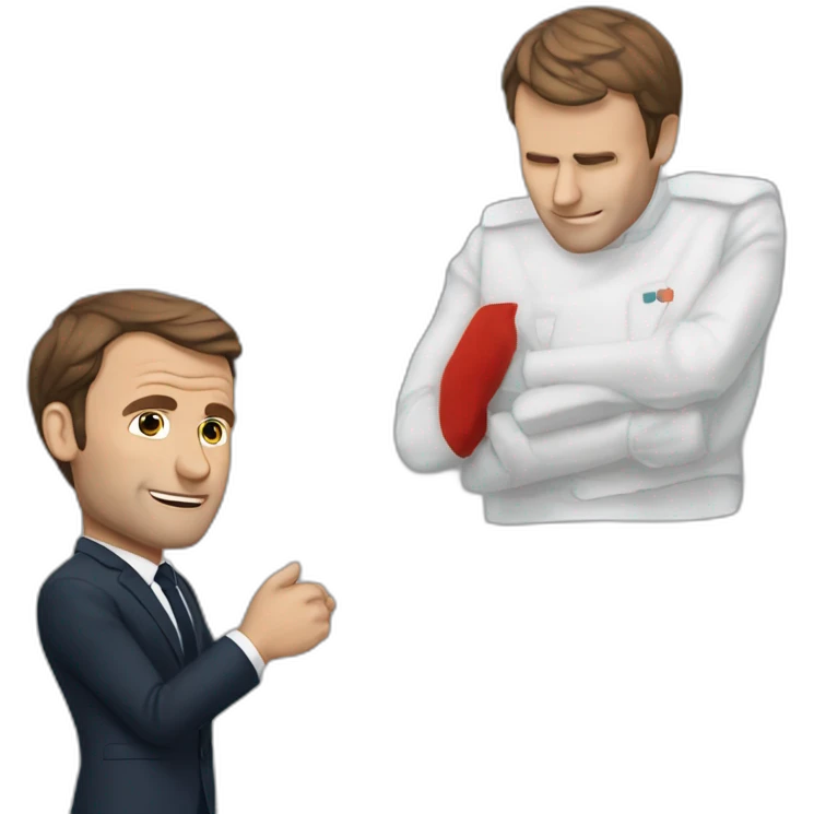 Macron qui me serre la main emoji
