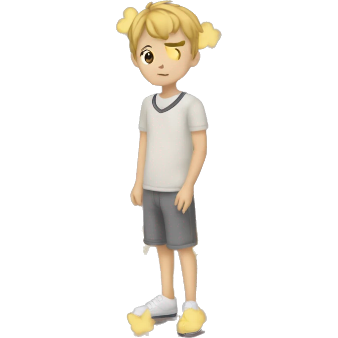 葉っぱが顔になってて、それが「こんにちは」と喋っている。 emoji
