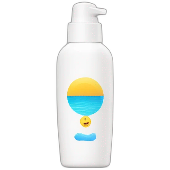Sunscreen bottle emoji