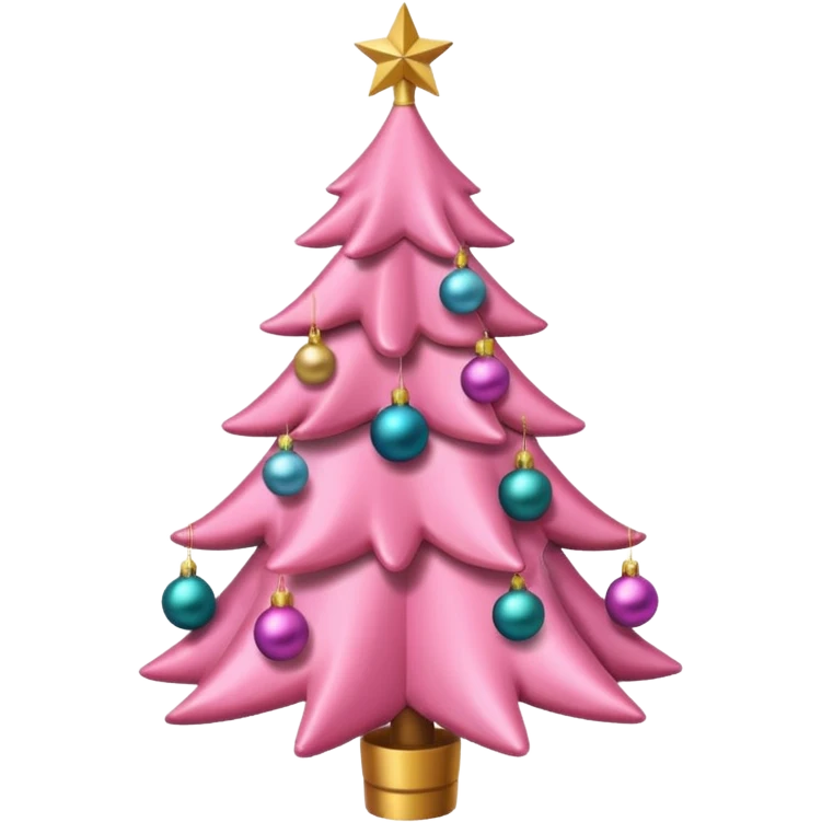 Natale rosa, estetico  emoji