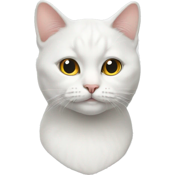 White British cat emoji