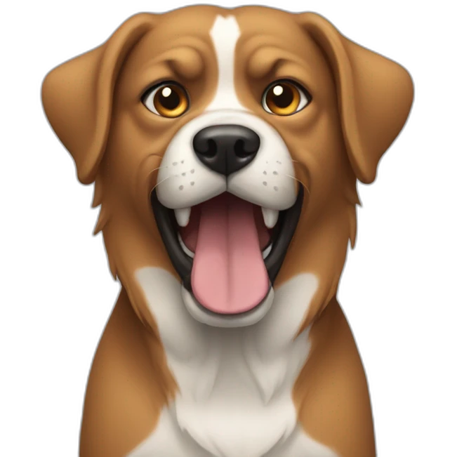 Dog angre emoji