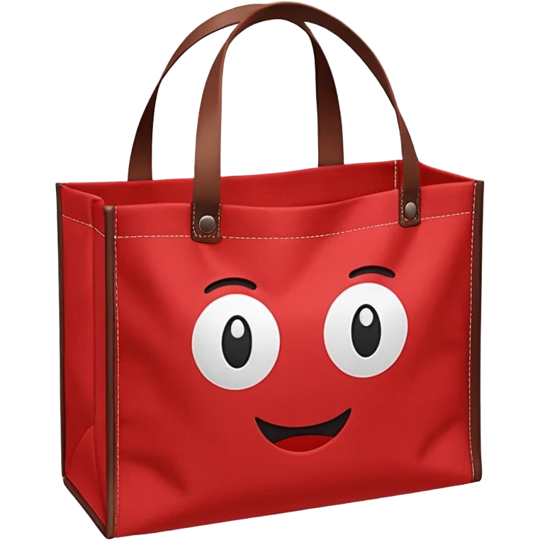 Reusable red Tote Bag emoji