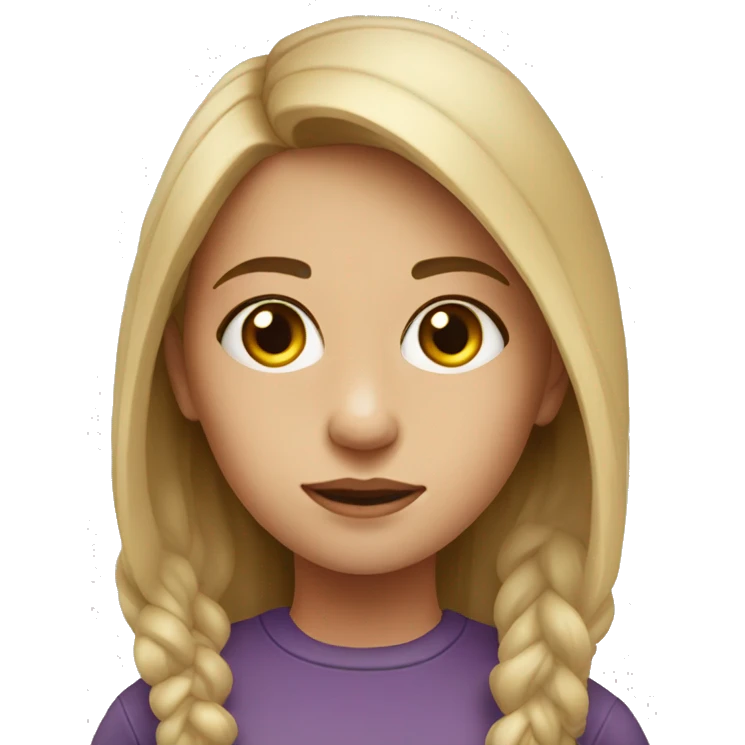 realistic portrait of girl emoji