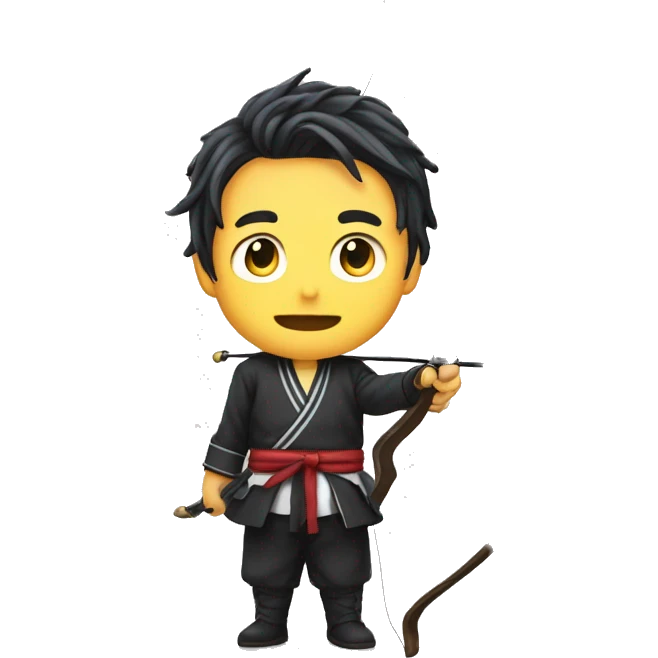 Gojo satoru with a bow emoji