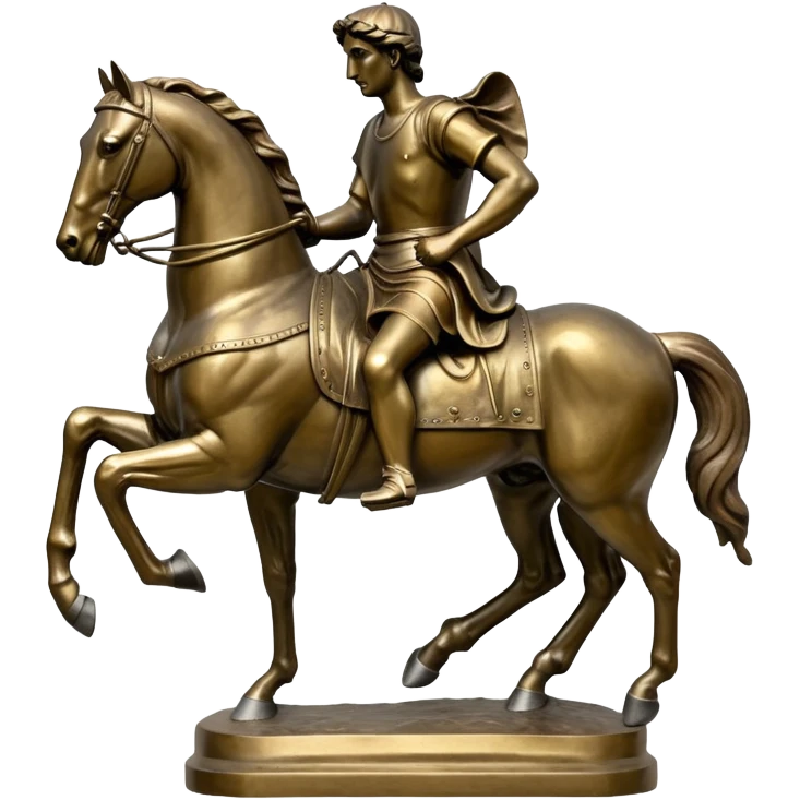 statue of a man on a horse emoji
