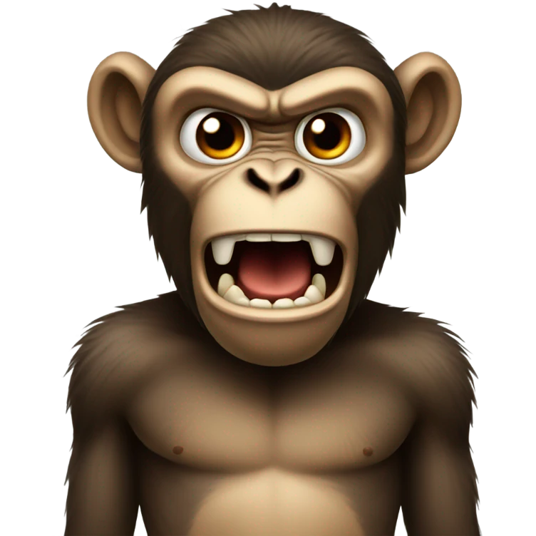 Angry monkey emoji