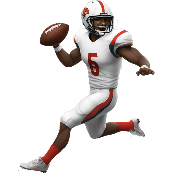screaming football player emoji