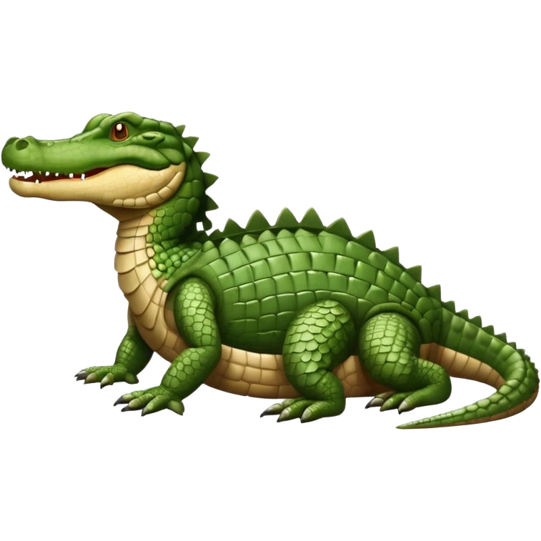 create an image of hiamlayan crocodile emoji
