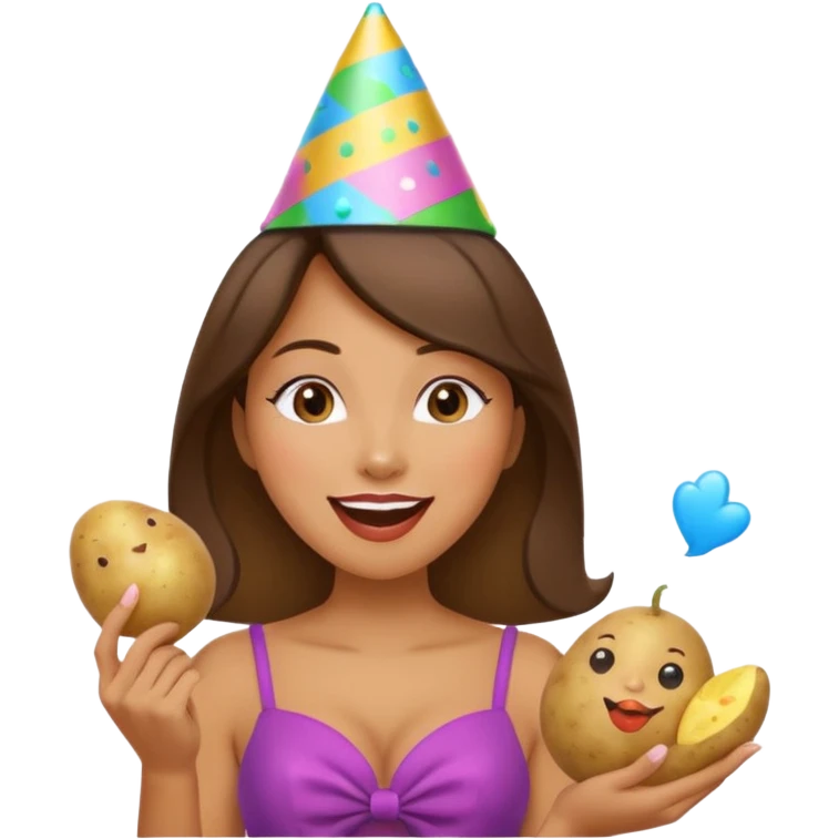 🥔🥳😚👸🏼😚 emoji