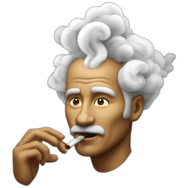 Smoking god emoji