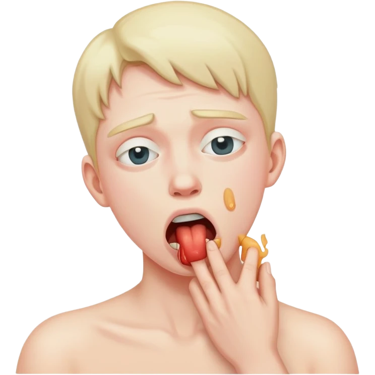 Person choking themselves  emoji
