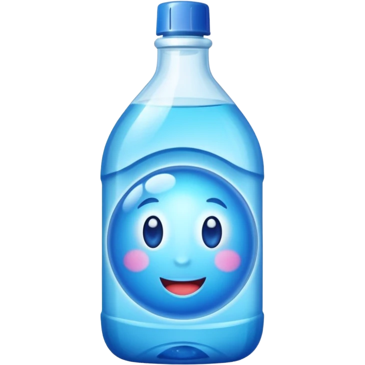 Dishwashing liquid blue emoji