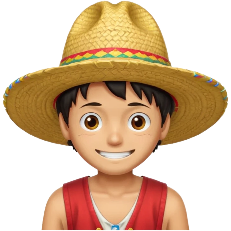 Sombrero de paja luffy emoji