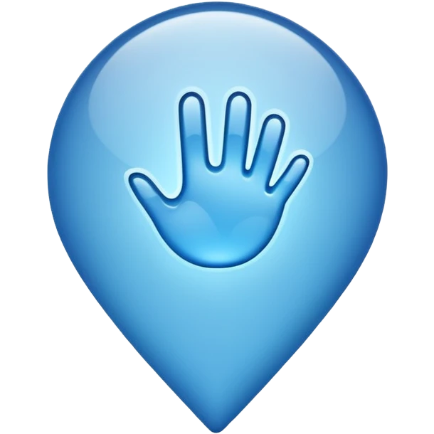 Blue cursor emoji