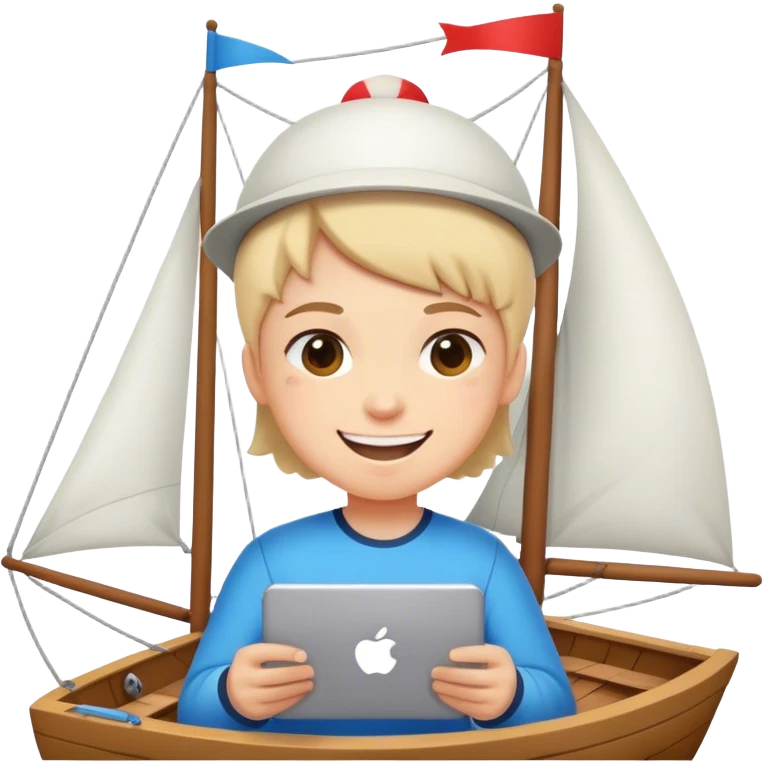 Cute smile online regatta game emoji