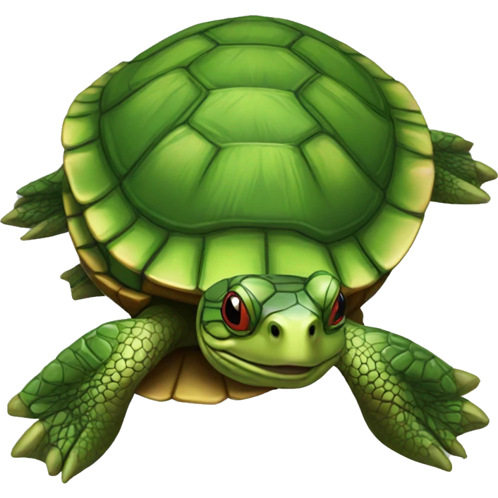 Red-eared slider turtle emoji