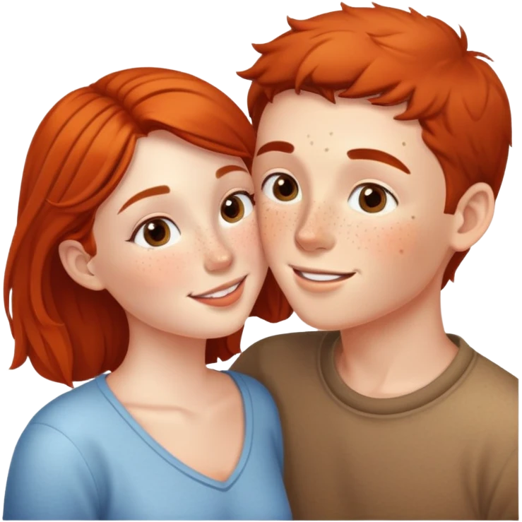 Girl and boy kissing  emoji