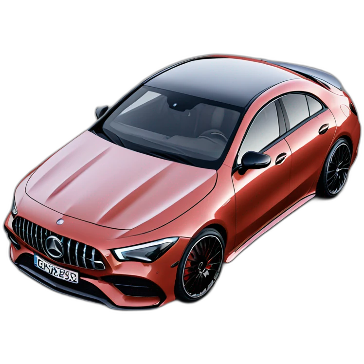 Mercedes CLA45s fast emoji