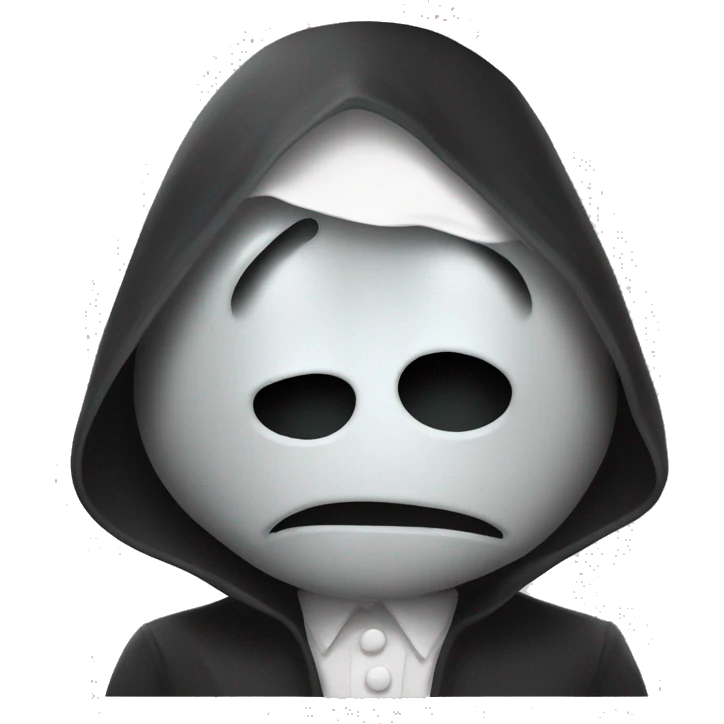 un fantome qui a peur de lui meme emoji