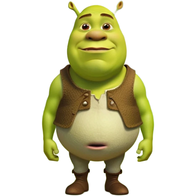 Пенис Шрека гуляет по парку  emoji