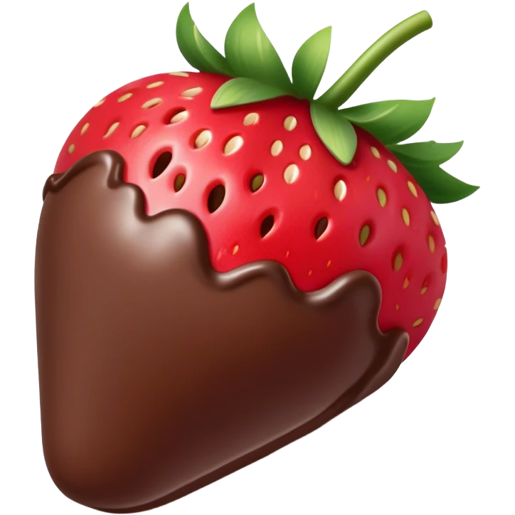 Chocolate covered strawberries emoji