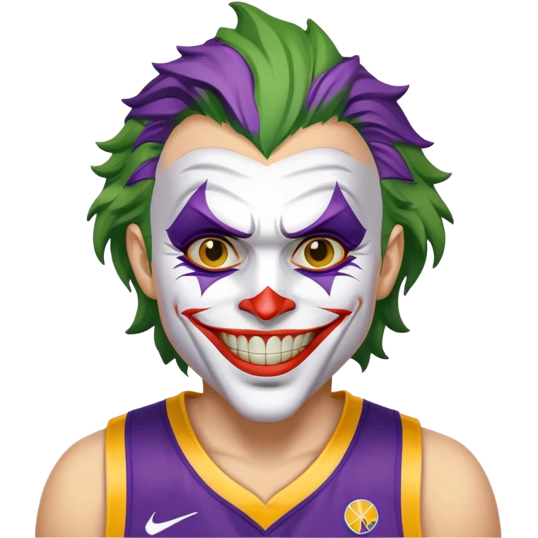 The joker wearing a Denver Nuggets uniform emoji