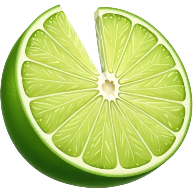 half lime emoji