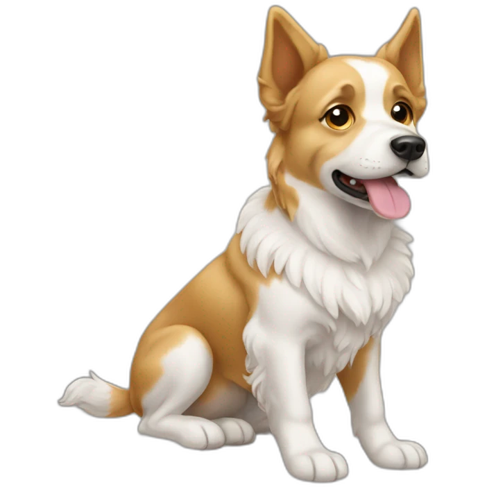 angel dog emoji