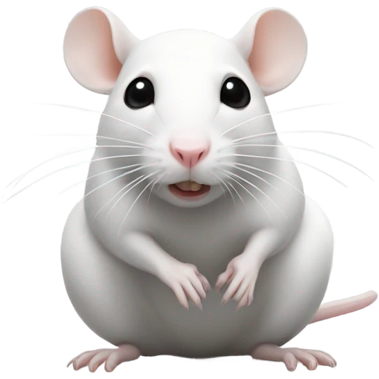 white rat with black spotz emoji