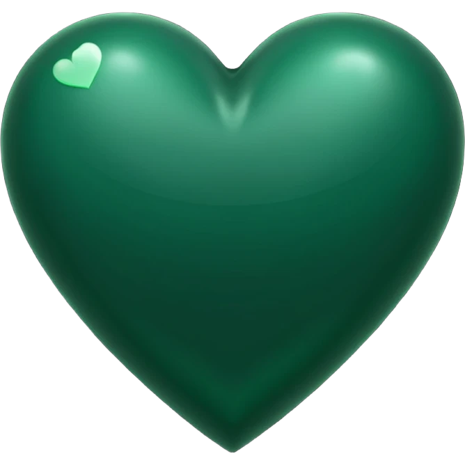  dark forest green heart emoji